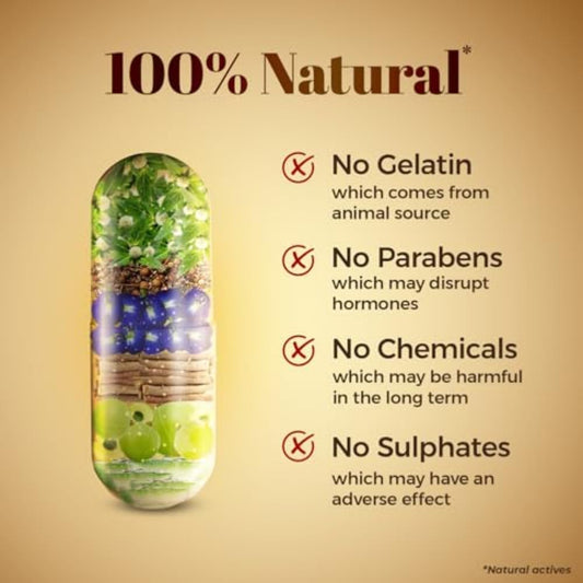 Zandu Hair Growth Ayurvedic Capsule- 60 Caps |Scientifically Proven for Hair Growth | Reduces Hair Fall | DHT Blocker | Strengthens Hair | Bhringraj, Amla & other Herbs |100% Ayurvedic |For Men & Women