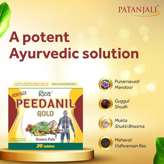 Patanjali Divya Peedanil Gold,Tablet,20 Count