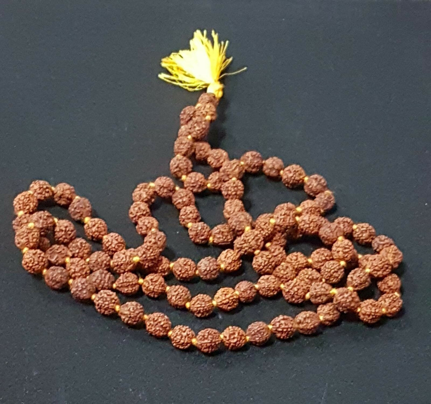 6MM Rudraksh Mala Rosary BEAD HINDU MEDITATION 108+1 BEADS