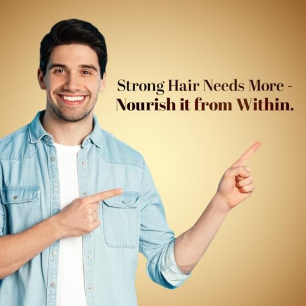 Zandu Hair Growth Ayurvedic Capsule- 60 Caps |Scientifically Proven for Hair Growth | Reduces Hair Fall | DHT Blocker | Strengthens Hair | Bhringraj, Amla & other Herbs |100% Ayurvedic |For Men & Women
