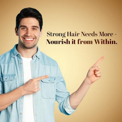 Zandu Hair Growth Ayurvedic Capsule- 60 Caps |Scientifically Proven for Hair Growth | Reduces Hair Fall | DHT Blocker | Strengthens Hair | Bhringraj, Amla & other Herbs |100% Ayurvedic |For Men & Women