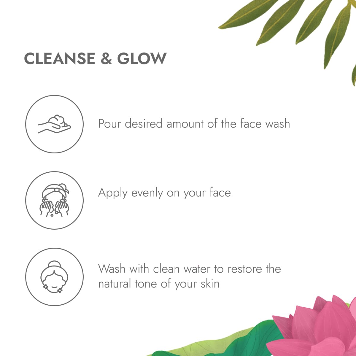 Kapiva Kumkumadi Glow Face Wash | Reduces pigmentation & dark spots| For All Skin Types | 0% Parabens, Sulfates, Silicones
