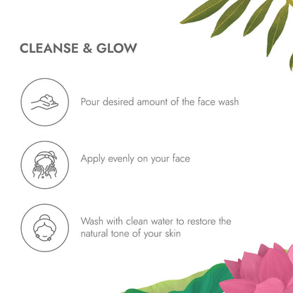 Kapiva Kumkumadi Glow Face Wash | Reduces pigmentation & dark spots| For All Skin Types | 0% Parabens, Sulfates, Silicones