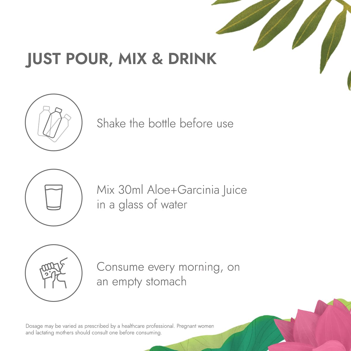 Kapiva Aloe Vera + Garcinia Juice | Garcinia Cambogia for Weight Management and Detox | No Added Sugar (1L)