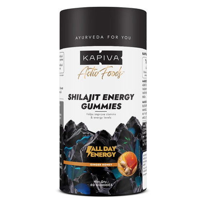 Kapiva Himalayan Shilajit Gummies | 225mg Shilajit/Gummy | Ginger Honey Flavour | NABL-Certified Gummy | Boosts Energy Levels, Endurance & Stamina | No Added Sugar | Gelatin Free | 30 Gummies