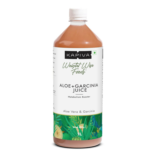 Kapiva Aloe Vera + Garcinia Juice | Garcinia Cambogia for Weight Management and Detox | No Added Sugar (1L)