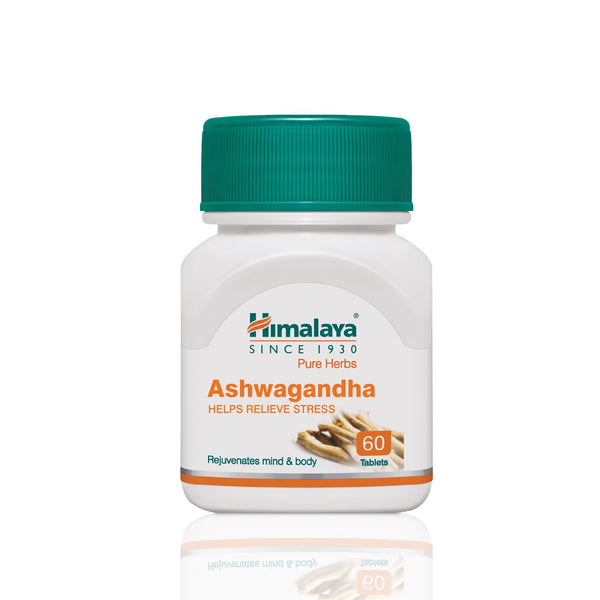 Himalaya Ashvagandha - General Wellness Tablets | Stress Relief | Rejuvenates Mind & Body |60 Tablets