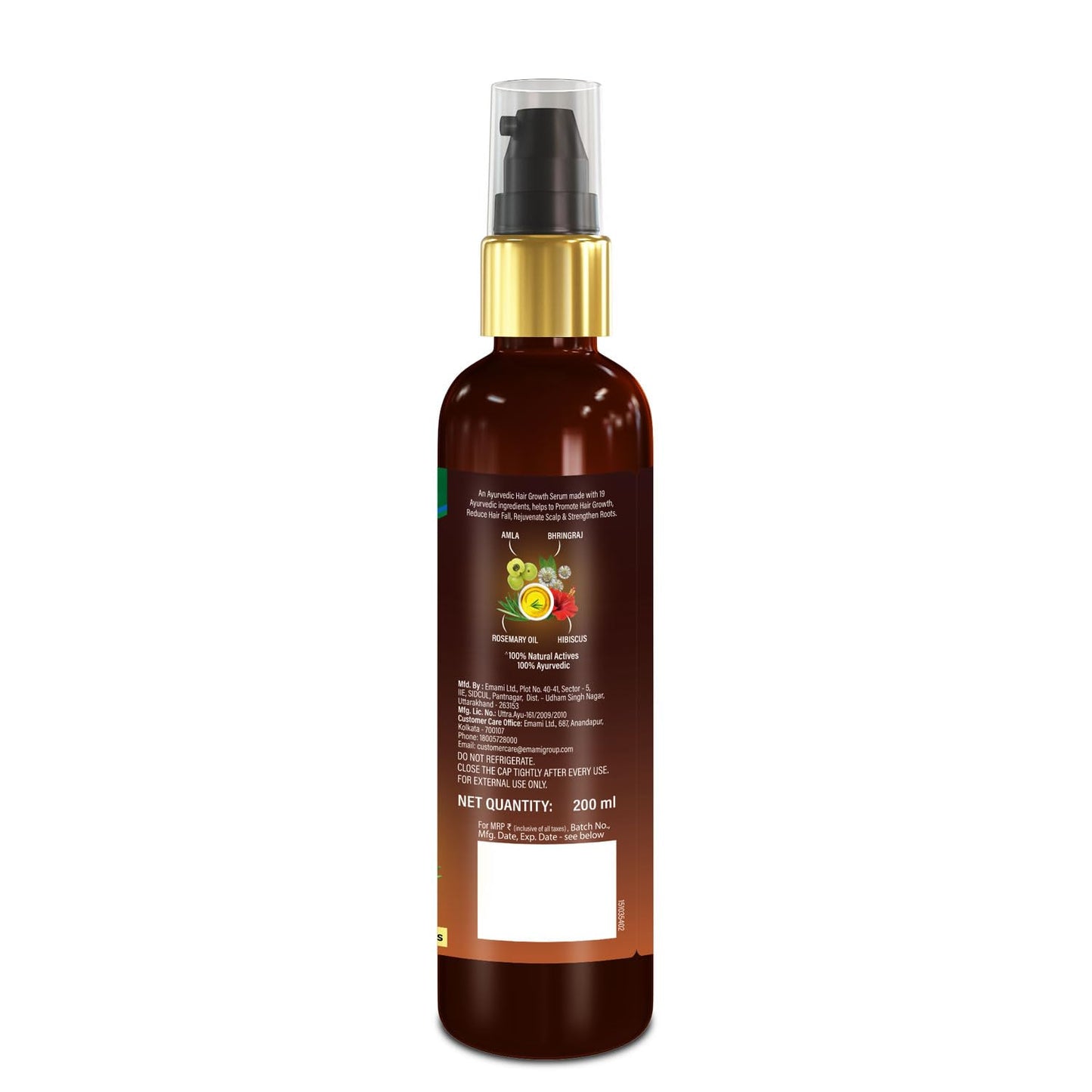 Zandu Hair Growth Serum (200ml): Clinically Proven to Promote Growth & Reduce Fall in 28 days |Strengthen |Reduce Dandruff | Control Frizz | Hair Shine| Ayurvedic Root Activator | For Men & Women