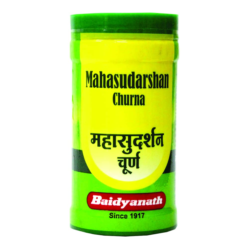 Baidyanath Asli Ayurved Mahasudarshan Churna 100 g - Ayurvedic Herbal Supplement