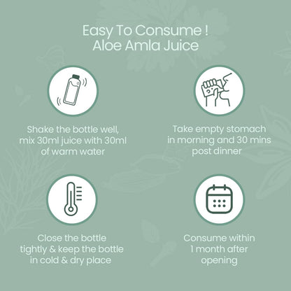 Krishna's Aloe Vera Amla Mix Juice - 1000 ml | A Perfect Mix for Healthy Skin