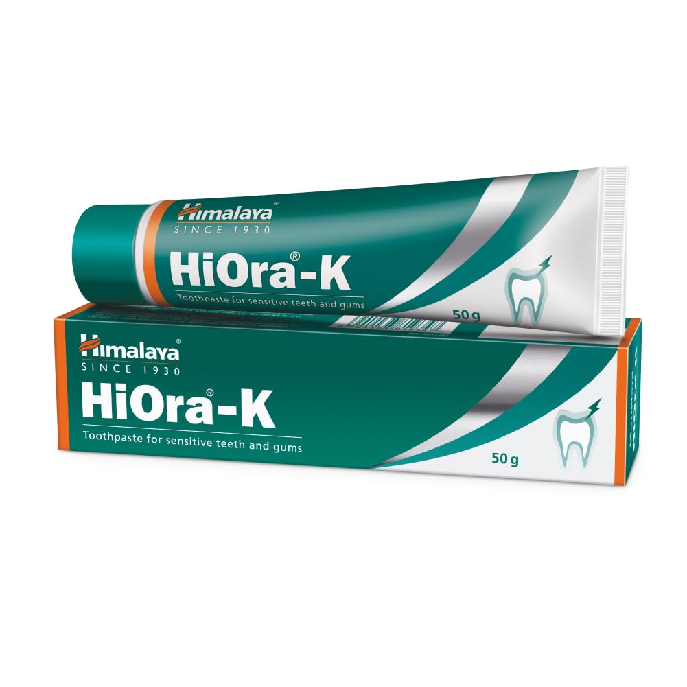 Himalaya HiOra-K toothpaste (100 g) | For sensitive teeth and halitosis | Reduces discomfort from hot and cold stimuli| Helps to prevent oral infections and gum diseases