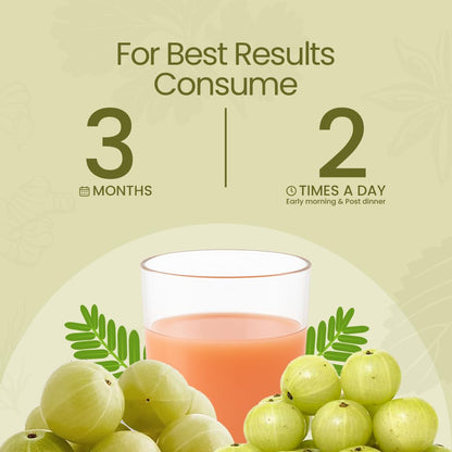 Krishna's Herbal & Ayurveda Premium Amla High Fibre Juice | Natural Immunity Booster | Rich in Vitamin C - 1 l (Pack of 1)