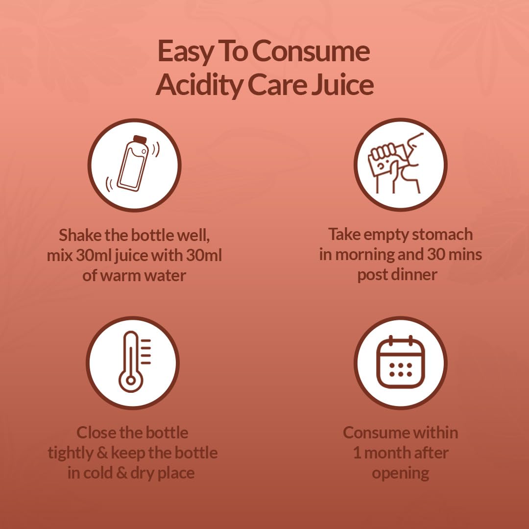 KRISHNA'S HERBAL & AYURVEDA Acidity Care Juice -1000 Ml(Pack Of 1) Provides Relief From Acidity & Bloating