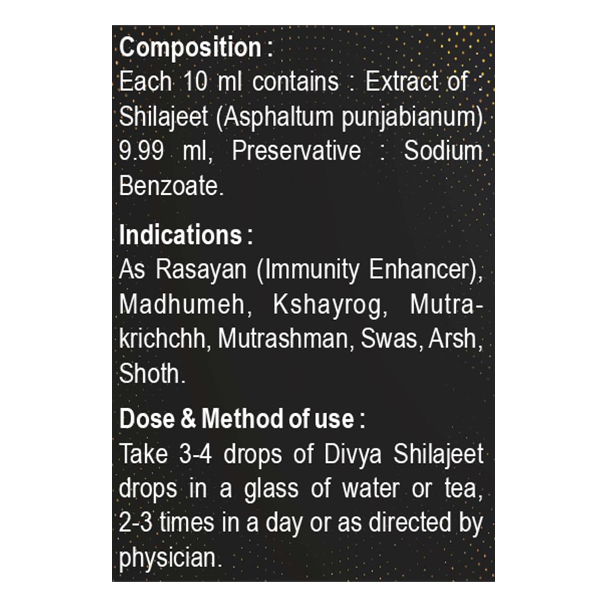 PATANJALI Divya Shilajeet Drops, Original and Pure Shilajit, Help Boost Immunity and Stamina - 30 Ml
