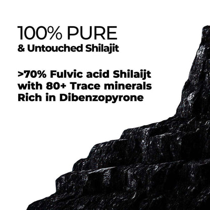 Zandu Shilajit/Shilajeet Gold Plus Capsules IBoosts Stamina, Strength & Energy in 28 Days | 60 Capsules I 100% Pure Himalayan Shilajit with 24K Gold Bhasma