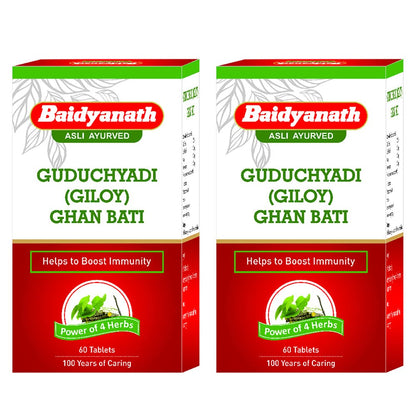 Baidyanath Guduchyadi Ghan Bati - 60 Tablets (Pack of 2)