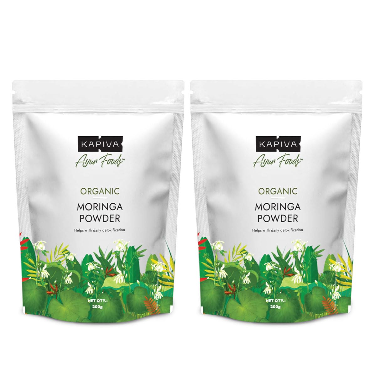 Kapiva Certified Organic Moringa Powder 200g | From Pure Drumstick Leaves | Gives Natural Energy & Nutrients