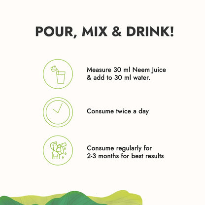 Kapiva Neem Juice | Made with Rajasthani Neem | Helps Boost Immunity and Fight Infections (1L)