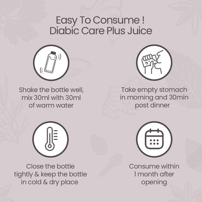 Krishna's Diabic Care Plus Juice with 14 Herbs – Natural Support for Blood Sugar Levels | Herbal Formula for Energy & Wellness - 1000 ml