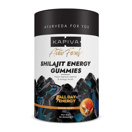 Kapiva Himalayan Shilajit Gummies | 225mg Shilajit/Gummy | Ginger Honey Flavour | NABL-Certified Gummy | Boosts Energy Levels, Endurance & Stamina | No Added Sugar | Gelatin Free | 30 Gummies