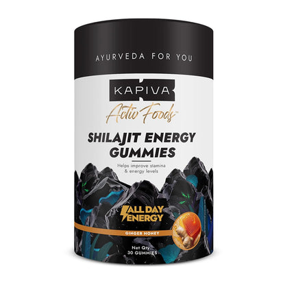 Kapiva Himalayan Shilajit Gummies | 225mg Shilajit/Gummy | Ginger Honey Flavour | NABL-Certified Gummy | Boosts Energy Levels, Endurance & Stamina | No Added Sugar | Gelatin Free | 30 Gummies