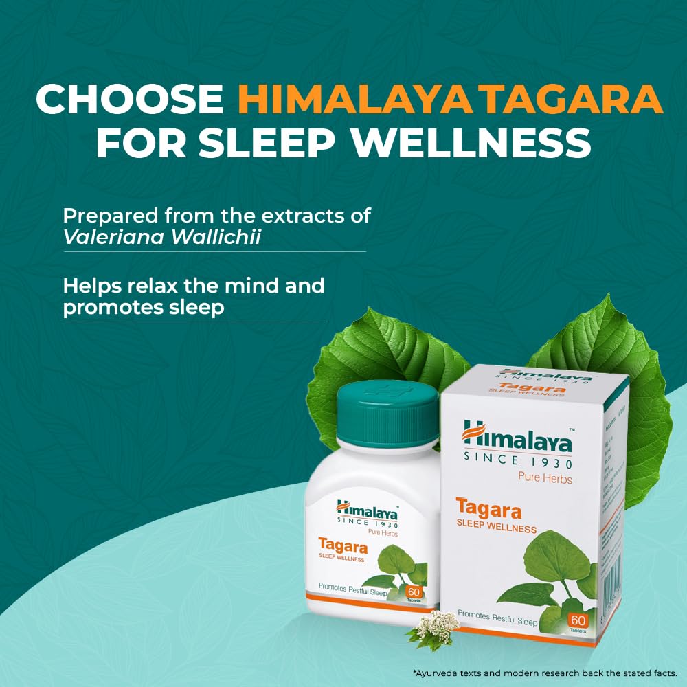 Himalaya Wellness Pure Herbs Tagara Sleep Wellness - 60 Tablets
