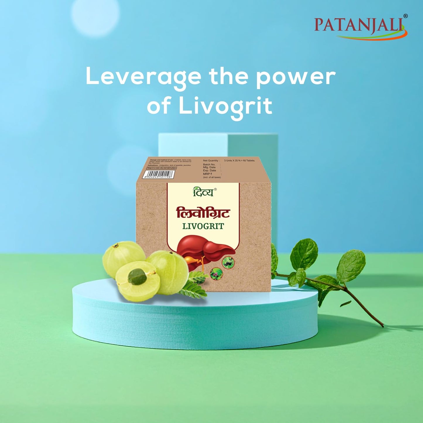 Patanjali Divya Livogrit 60 N Tablet