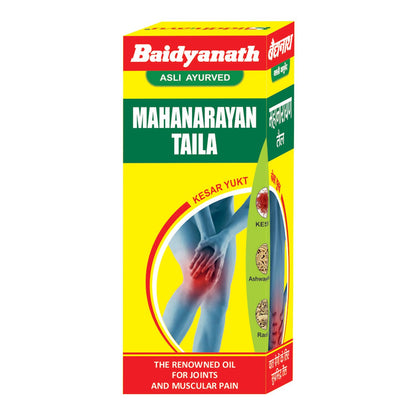 Baidyanath Mahanarayan Taila 200 ml (Pack of 2) - Ayurvedic Joint Pain Relief Massage Oil