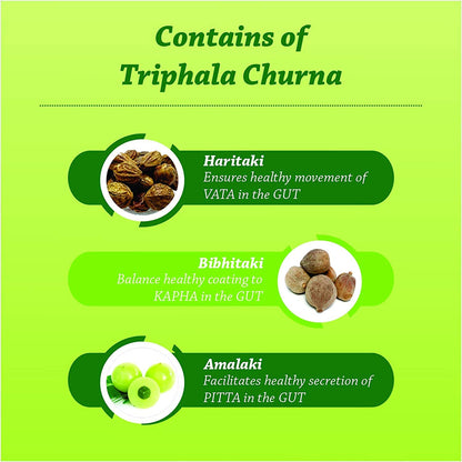 Baidyanath Asli Ayurved Triphala Churna 500 g (Pack of 2) - Helps Relieve Constipation Acidity & Gas Relief - Ayurvedic Remedy For Gastro-Intestinal Health