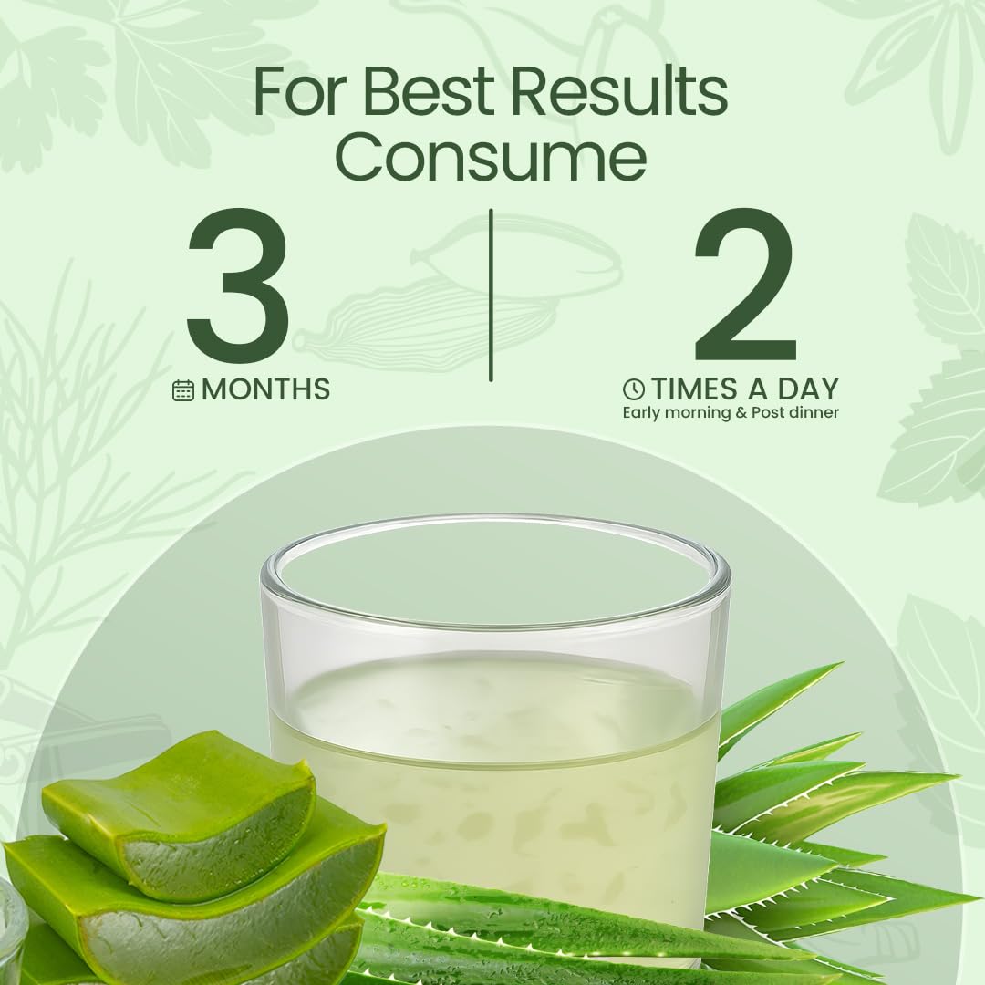 Krishna's Special Aloe Vera High Fiber Juice - 1 l (Pack of 1) | From Deserts of Rajasthan | Sugar free | Daily Drink | Rejuvenates Skin and Hair