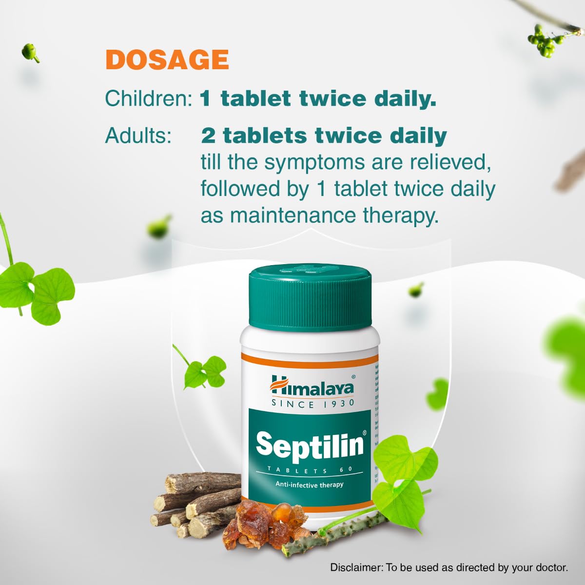 Himalaya Septilin Tablets 60s | Manages respiratory tract infections in children and adults