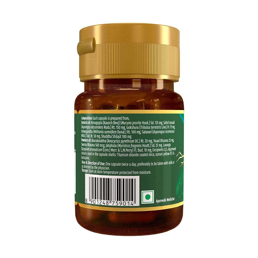Zandu Shilajit/Shilajeet Gold Plus Capsules IBoosts Stamina, Strength & Energy in 28 Days | 20 Capsules I 100% Pure Himalayan Shilajit