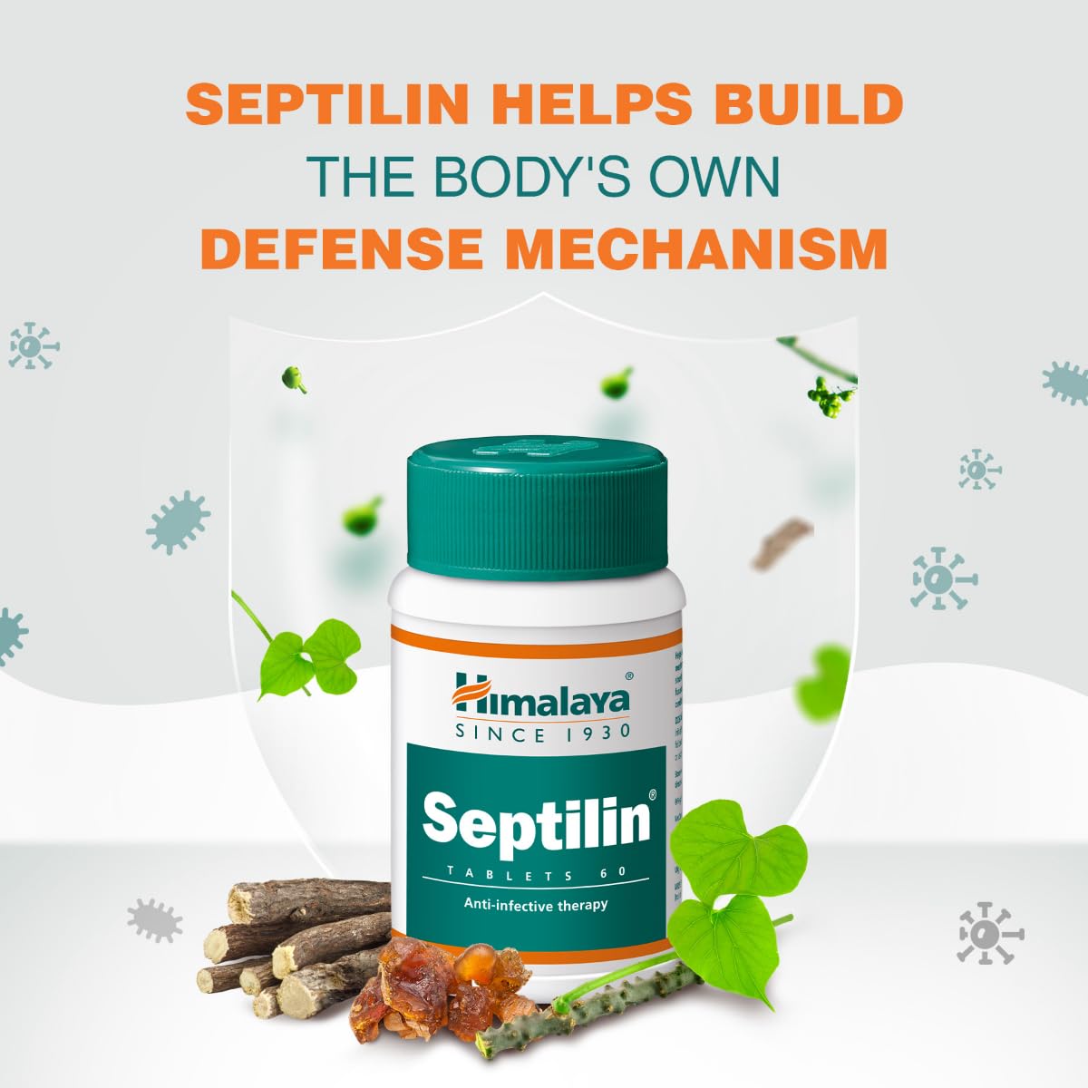 Himalaya Septilin Tablets 60s | Manages respiratory tract infections in children and adults