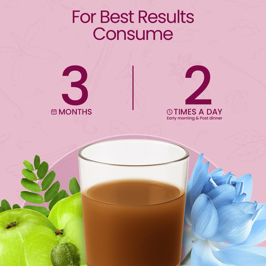 KRISHNA'S HERBAL & AYURVEDA Women's She Care Juice Infused With 5 Herbs for Hormonal Balance, Period Pain Relief, Hair & Skin Health, Clinically Proven - 1000 ml (Pack of 1)