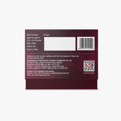 KRISHNA'S HERBAL & AYURVEDA 100% Pure Shilajit Resin for Women's, Boost Performance, Energy, Stamina, Endurance, Strength & Overall Wellbeing - 20 gm (Pack of 1)