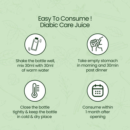 Krishna's Diabic Care Juice - 1000 ml | Blend of 11 herbs Methi, Amla, Karela, Jamun, Kutki, Guduchi & 5 other herbs to manage sugar levels | Made in India, Clinically Proven