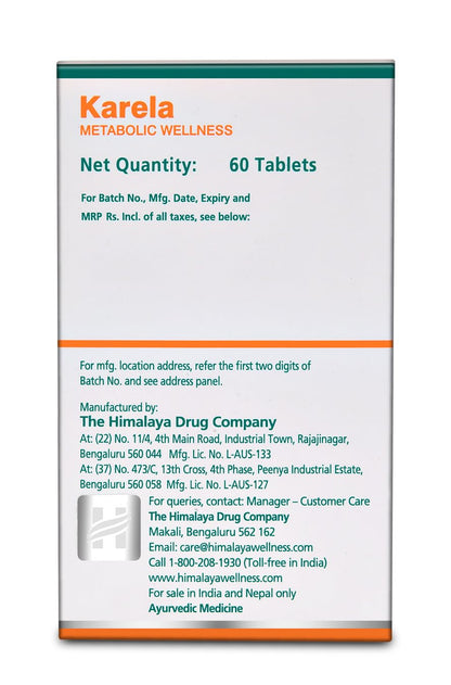 Himalaya Wellness Pure Herbs Karela Metabolic Wellness - 60 Tablets