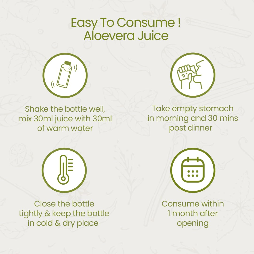 Krishna's Pulpy Aloe Vera Juice - 1000 ml | From Deserts of Rajasthan | Sugar free |Daily Natural Drink | Rejuvenates Skin and Hair