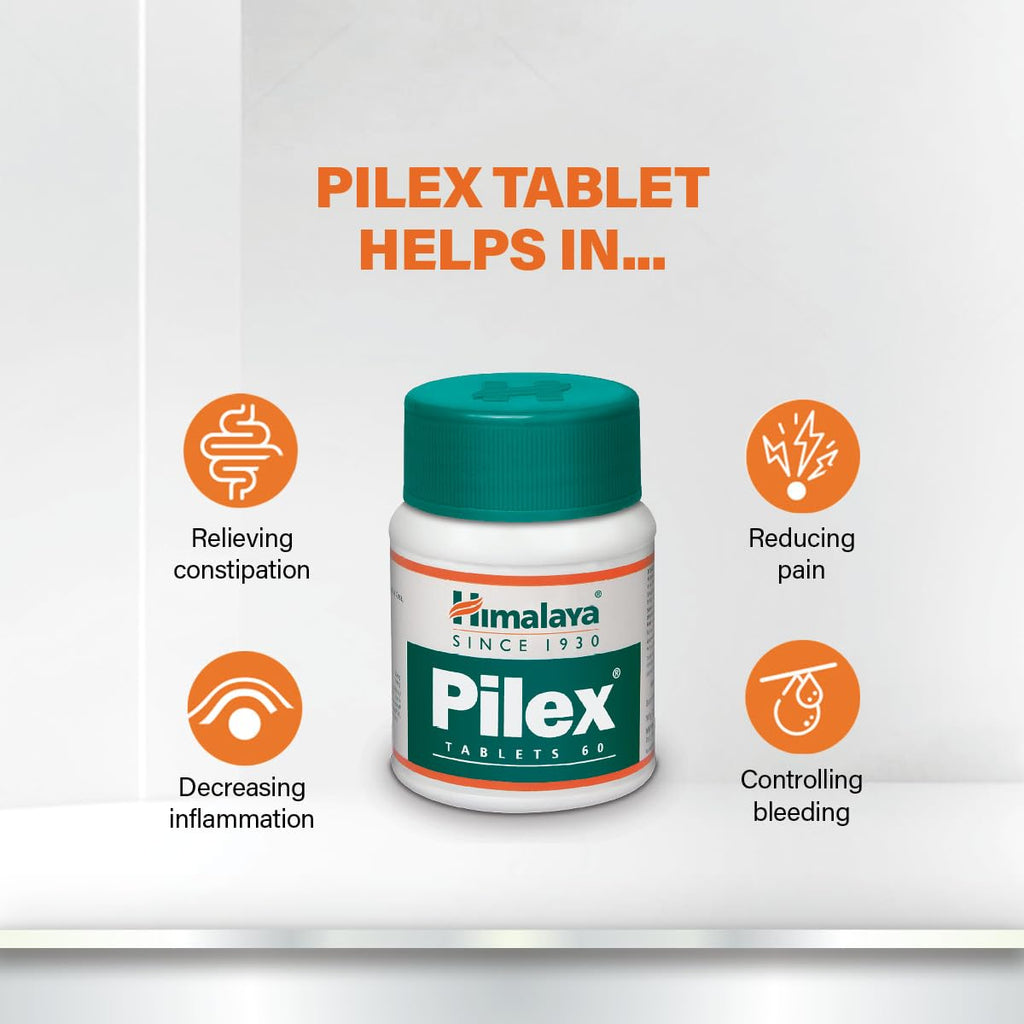 Himalaya Wellness | Pilex Tablet | Piles Treatment | India’s most trusted piles treatment|60 Tablets