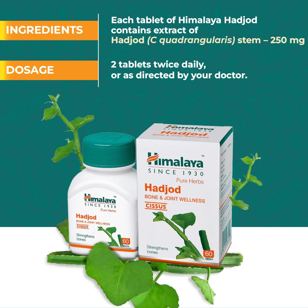 Himalaya Wellness Pure Herbs Hadjod Bone & Joint Wellness - 60 Tablet