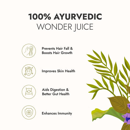 Kapiva Wild Amla Juice (1L) | Suitable for Healthy Hair & Skin | Natural Source of Vitamin C | Organic & Natural Juice Made with Cold Pressed Amla from Pratapgarh | No Added Sugar