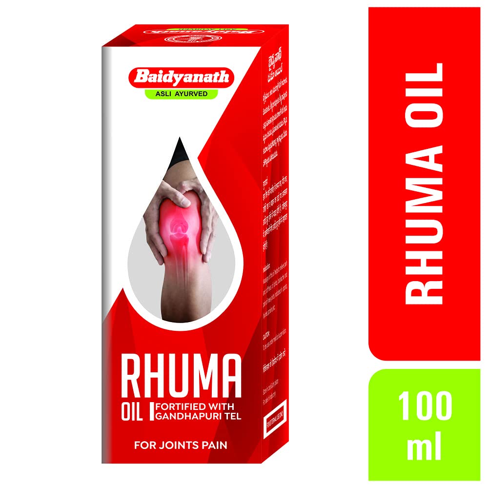 Baidyanath Rhuma Oil 100 ml | Ayurvedic Massage Oil for Joint Pain Support | Pain Relief Oil
