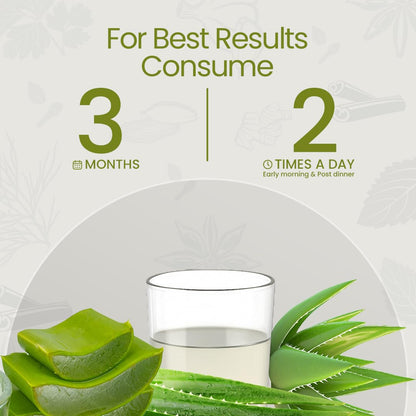 Krishna's Pulpy Aloe Vera Juice - 1000 ml | From Deserts of Rajasthan | Sugar free |Daily Natural Drink | Rejuvenates Skin and Hair