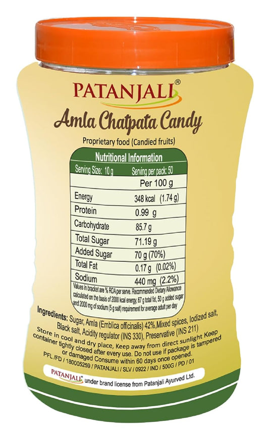 Patanjali Amla Chatpata Candy 500 gram