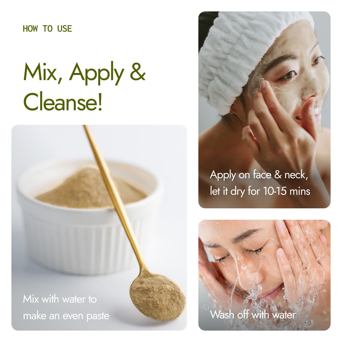 Kapiva Multani Mitti with Kesar for Face | Natural Fuller’s Earth | Face Pack for Glowing Skin| Enhanced with Saffron