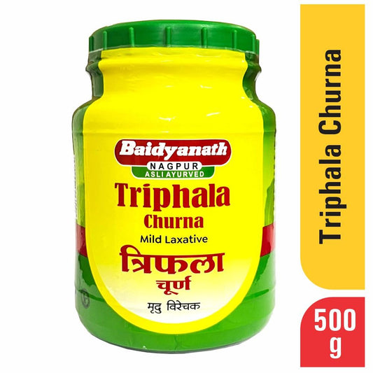 Baidyanath Asli Ayurved Triphala Churna 500 g (Pack of 2) - Helps Relieve Constipation Acidity & Gas Relief - Ayurvedic Remedy For Gastro-Intestinal Health