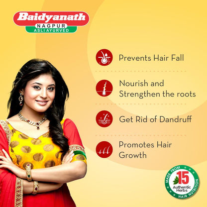 BAIDYANATH Mahabhringraj Tel For Hair Growth, Anti Dandruff - 100ML - Pack Of 2