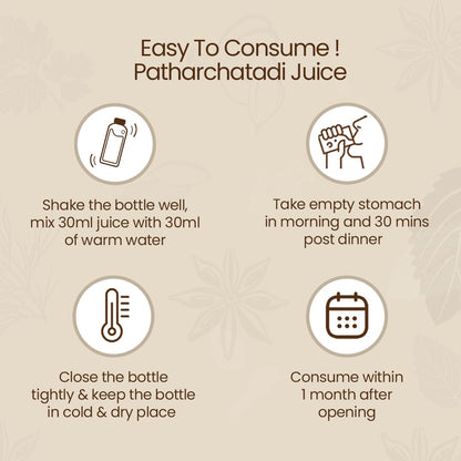Krishna's Patharchatadi Juice - 1000 ml, Goodness of Pashanbhed, Adulsa, Kutki & Amla, Blend of Ayurvedic Herbs for Kidney - Pack of 1