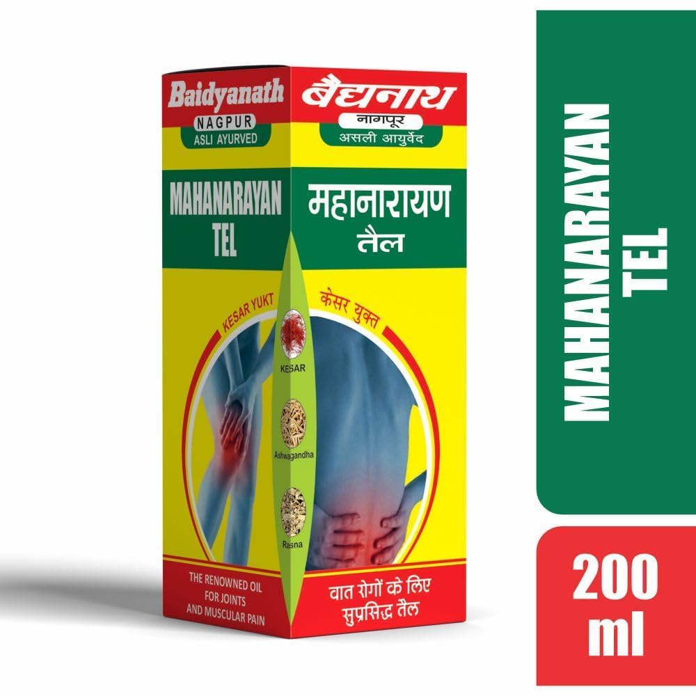 Baidyanath Asli Ayurved Mahanarayan Taila | Joint Pain Relief Oil | - 200 Ml