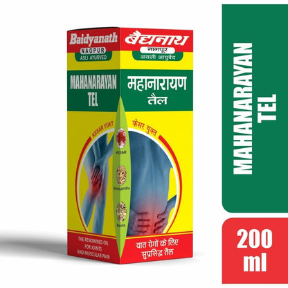 Baidyanath Asli Ayurved Mahanarayan Taila | Joint Pain Relief Oil | - 200 Ml